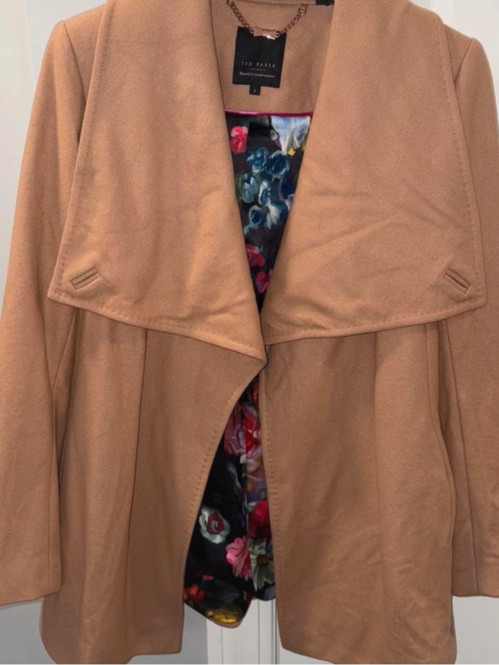 Ted Baker Women's Camel Coat